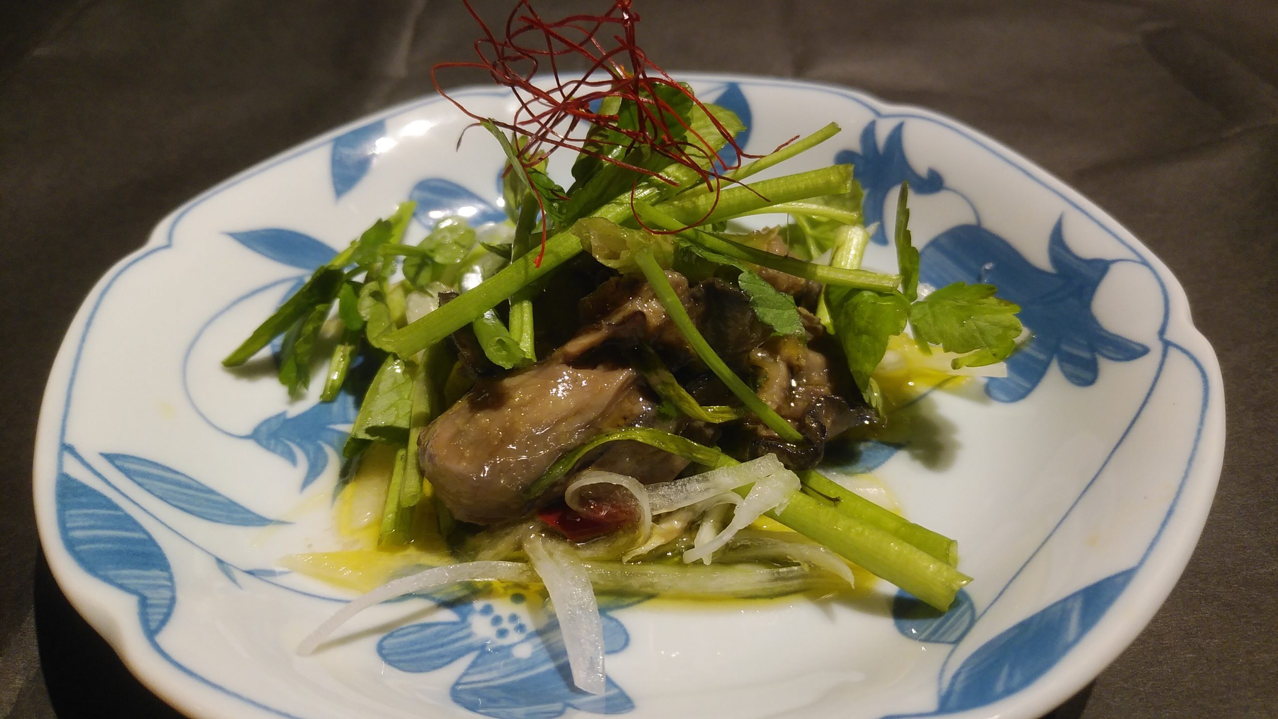 牡蠣のオイル漬けと仙台せりの和えもの | 海の恵み 食の底力 JAPAN 公式レシピサイト