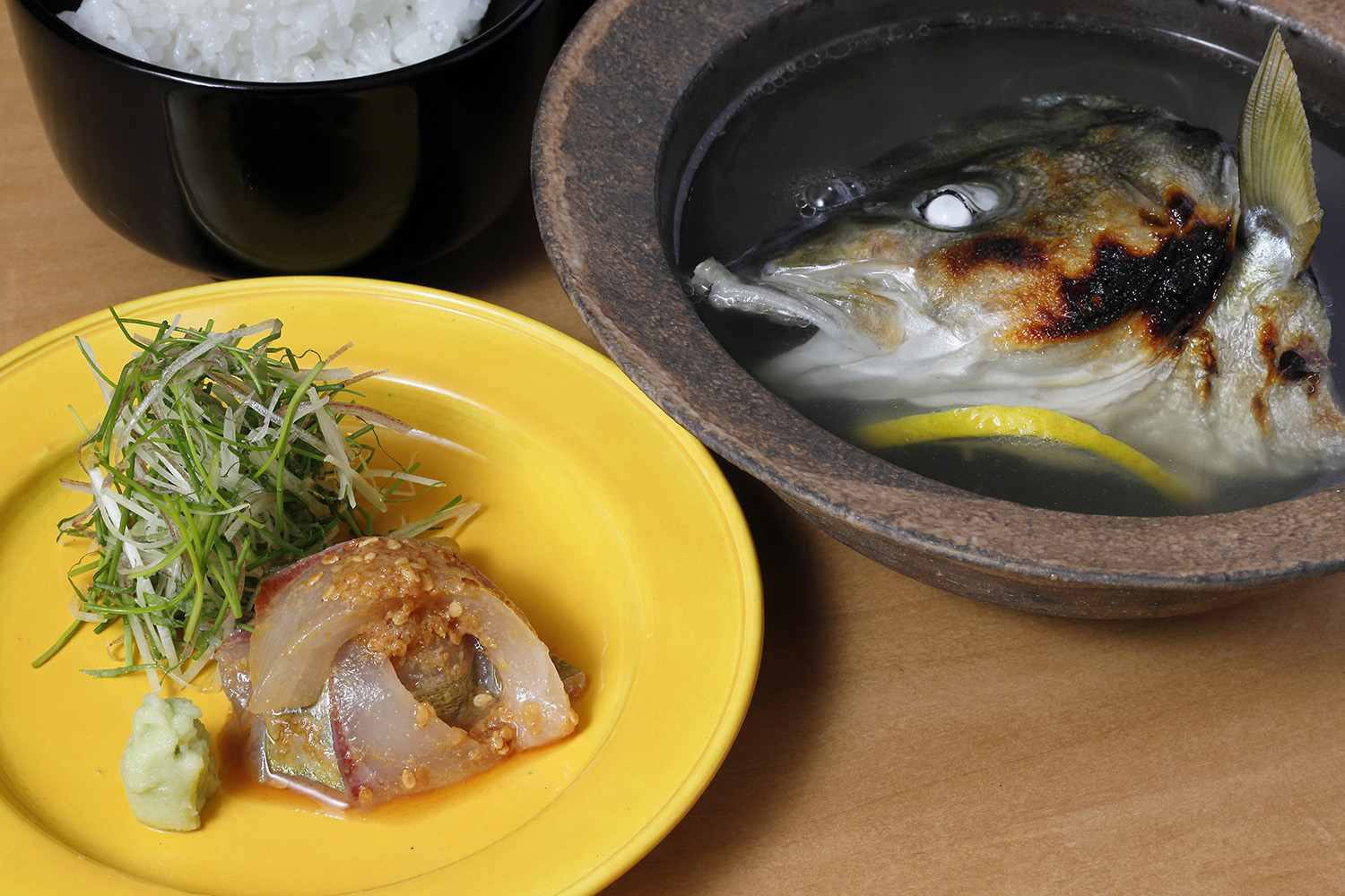 シマアジの胡麻茶漬け カブト焼の潮汁と共に 海の恵み 食の底力 Japan 公式レシピサイト
