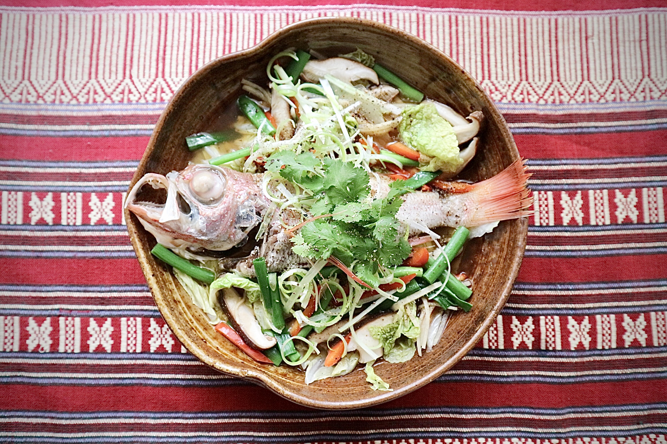 アカムツとたっぷり野菜のベトナム風姿蒸し 海の恵み 食の底力 Japan 公式レシピサイト