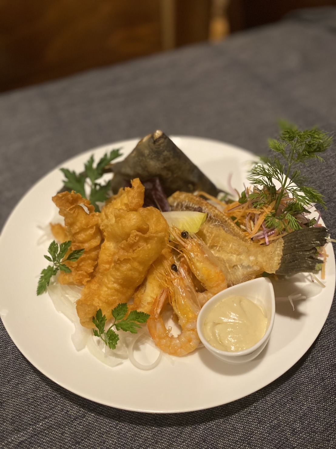 八百屋風長崎産カワハギのフリット 肝マヨネーズ添え 海の恵み 食の底力 Japan 公式レシピサイト