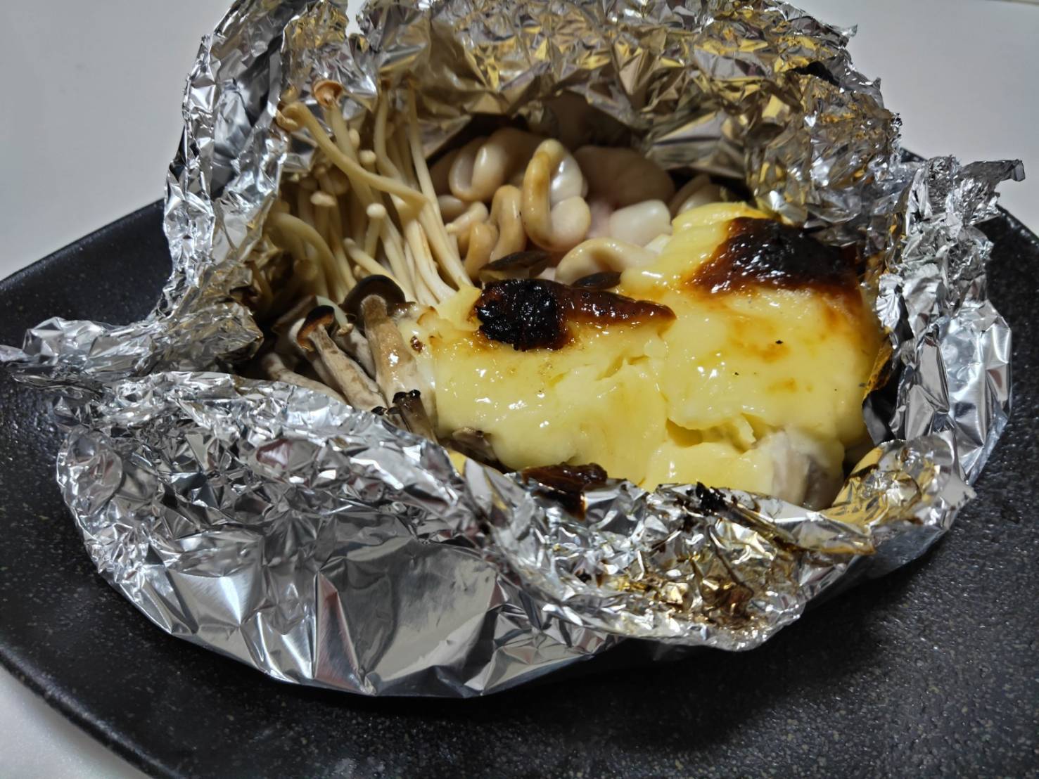 鱈白子とたっぷりキノコのホイル包み焼き 海の恵み 食の底力 Japan 公式レシピサイト