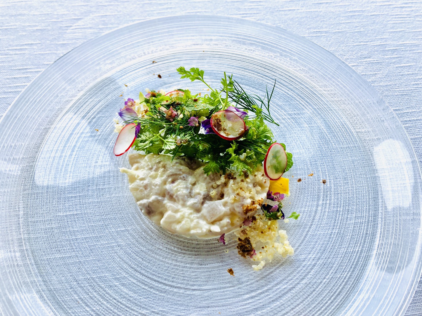 ヒラマサとグレープフルーツのタルタル ハーブのサラダとレホールのヴィネグレット 海の恵み 食の底力 Japan 公式レシピサイト